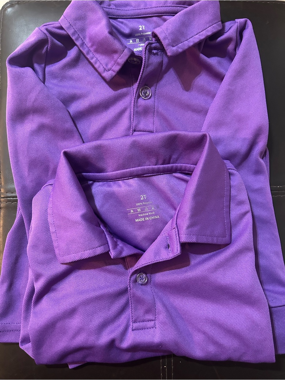 2T Purple Kids Polo Shirt - Comfortable Everyday Top